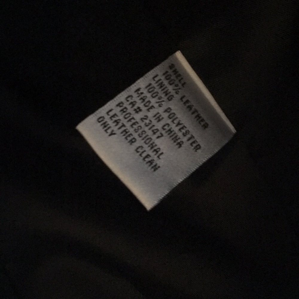 Talbots Black Leather Sleeveless Zip Vest - Picture 7 of 8